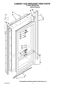 02 - Cabinet And Breaker Trim Parts parts for Kitchenaid Refrigerator KBFO42FTX05 / from AppliancePartsPros.com