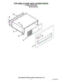 03 - Top Grille And Unit Cover Parts parts for Kitchenaid Refrigerator KBFO42FTX05 / from AppliancePartsPros.com