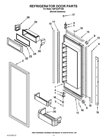 07 - Refrigerator Door Parts parts for Kitchenaid Refrigerator KBFO42FTX05 / from AppliancePartsPros.com