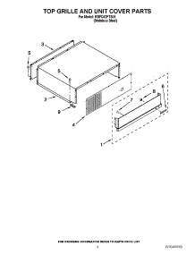 03 - Top Grille And Unit Cover Parts parts for Kitchenaid Refrigerator KBFC42FTS05 / from AppliancePartsPros.com