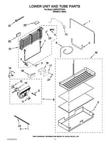 10 - Lower Unit And Tube Parts parts for Kitchenaid Refrigerator KBFC42FTS05 / from AppliancePartsPros.com