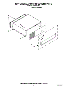 03 - Top Grille And Unit Cover Parts parts for Kitchenaid Refrigerator KBRO36FTX05 / from AppliancePartsPros.com