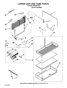 10 - Lower Unit And Tube Parts parts for Kitchenaid Refrigerator KBRO36FTX05 / from AppliancePartsPros.com