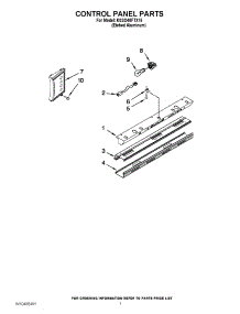 05 - Control Panel Parts parts for Kitchenaid Refrigerator KSSO48FTX15 / from AppliancePartsPros.com