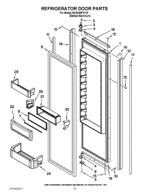 09 - Refrigerator Door Parts parts for Kitchenaid Refrigerator KSSO48FTX15 / from AppliancePartsPros.com