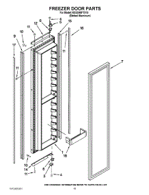 10 - Freezer Door Parts parts for Kitchenaid Refrigerator KSSO48FTX15 / from AppliancePartsPros.com