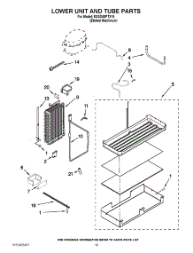 12 - Lower Unit And Tube Parts parts for Kitchenaid Refrigerator KSSO48FTX15 / from AppliancePartsPros.com