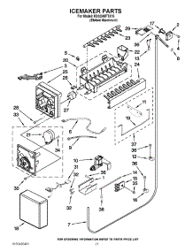 13 - Icemaker Parts parts for Kitchenaid Refrigerator KSSO48FTX15 / from AppliancePartsPros.com