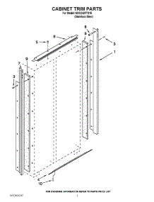 02 - Cabinet Trim Parts parts for Kitchenaid Refrigerator KSSC42FTS15 / from AppliancePartsPros.com