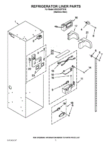 04 - Refrigerator Liner Parts parts for Kitchenaid Refrigerator KSSC42FTS15 / from AppliancePartsPros.com