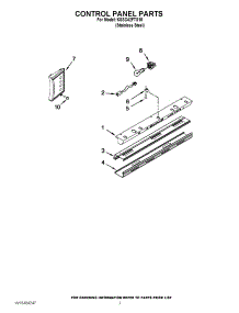 05 - Control Panel Parts parts for Kitchenaid Refrigerator KSSC42FTS15 / from AppliancePartsPros.com
