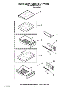 07 - Refrigerator Shelf Parts parts for Kitchenaid Refrigerator KSSC42FTS15 / from AppliancePartsPros.com
