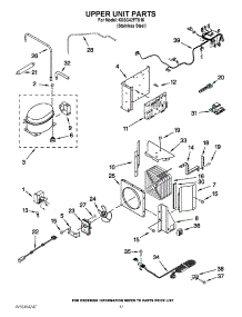 11 - Upper Unit Parts parts for Kitchenaid Refrigerator KSSC42FTS15 / from AppliancePartsPros.com