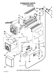 13 - Icemaker Parts parts for Kitchenaid Refrigerator KSSC42FTS15 / from AppliancePartsPros.com