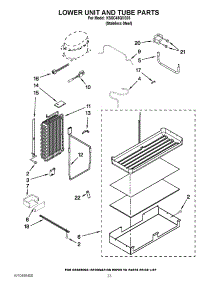 14 - Lower Unit And Tube Parts parts for Kitchenaid Refrigerator KSSC48QVS03 / from AppliancePartsPros.com