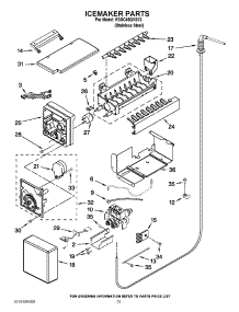15 - Icemaker Parts parts for Kitchenaid Refrigerator KSSC48QVS03 / from AppliancePartsPros.com