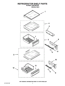 07 - Refrigerator Shelf Parts parts for Kitchenaid Refrigerator KSSC36QTS05 / from AppliancePartsPros.com