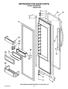 10 - Refrigerator Door Parts parts for Kitchenaid Refrigerator KSSC36QTS05 / from AppliancePartsPros.com