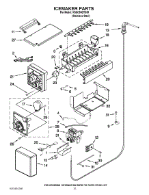 15 - Icemaker Parts parts for Kitchenaid Refrigerator KSSC36QTS05 / from AppliancePartsPros.com