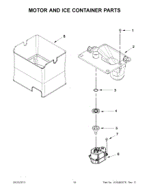 09 - Motor And Ice Container Parts parts for Kitchenaid Refrigerator KFIS29PBMS00 / from AppliancePartsPros.com