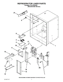02 - Refrigerator Liner Parts parts for Kitchenaid Refrigerator KFXL25RYMS2 / from AppliancePartsPros.com