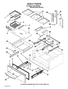 03 - Shelf Parts parts for Kitchenaid Refrigerator KFXL25RYMS2 / from AppliancePartsPros.com