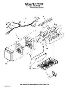 05 - Icemaker Parts parts for Kitchenaid Refrigerator KFXL25RYMS2 / from AppliancePartsPros.com