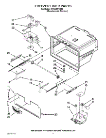 06 - Freezer Liner Parts parts for Kitchenaid Refrigerator KFXL25RYMS2 / from AppliancePartsPros.com