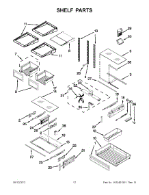 06 - Shelf Parts parts for Kitchenaid Refrigerator KFIS29BBMS00 / from AppliancePartsPros.com
