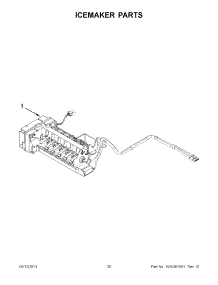 10 - Icemaker Parts parts for Kitchenaid Refrigerator KFIS29BBBL00 / from AppliancePartsPros.com