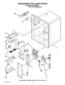 02 - Refrigerator Liner Parts parts for Kitchenaid Refrigerator KFIS25XVMS9 / from AppliancePartsPros.com