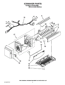 05 - Icemaker Parts parts for Kitchenaid Refrigerator KFIS25XVMS9 / from AppliancePartsPros.com