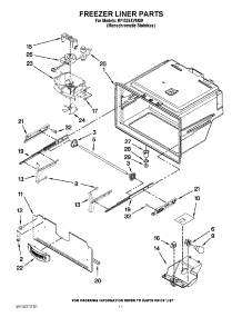 06 - Freezer Liner Parts parts for Kitchenaid Refrigerator KFIS25XVMS9 / from AppliancePartsPros.com