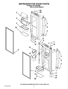 07 - Refrigerator Door Parts parts for Kitchenaid Refrigerator KFIS25XVMS9 / from AppliancePartsPros.com