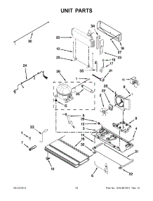 05 - Unit Parts parts for Kitchenaid Refrigerator KFIS29BBWH00 / from AppliancePartsPros.com