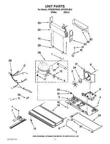 10 - Unit Parts parts for Kitchenaid Refrigerator KFIS25XVWH6 / from AppliancePartsPros.com