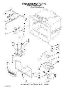 02 - Freezer Liner Parts parts for Kitchenaid Refrigerator KFIS27CXMS6 / from AppliancePartsPros.com