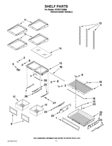 06 - Shelf Parts parts for Kitchenaid Refrigerator KFIS27CXMS6 / from AppliancePartsPros.com
