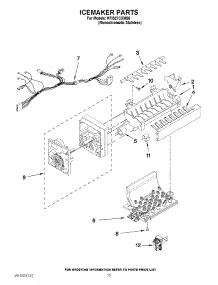 08 - Icemaker Parts parts for Kitchenaid Refrigerator KFIS27CXMS6 / from AppliancePartsPros.com