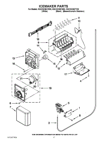 10 - Icemaker Parts parts for Kitchenaid Refrigerator KSC23C8EYB02 / from AppliancePartsPros.com