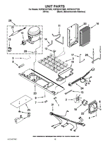 09 - Unit Parts parts for Kitchenaid Refrigerator KSF26C4XYW02 / from AppliancePartsPros.com