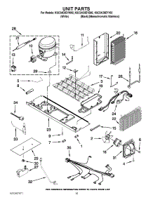 09 - Unit Parts parts for Kitchenaid Refrigerator KSC24C8EYB02 / from AppliancePartsPros.com