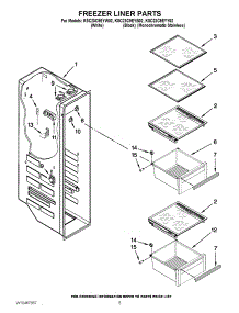 04 - Freezer Liner Parts parts for Kitchenaid Refrigerator KSC23C9EYY02 / from AppliancePartsPros.com