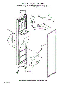 07 - Freezer Door Parts parts for Kitchenaid Refrigerator KSC23C9EYY02 / from AppliancePartsPros.com