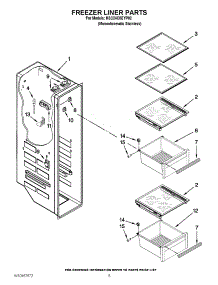 04 - Freezer Liner Parts parts for Kitchenaid Refrigerator KSC24C8EYP02 / from AppliancePartsPros.com