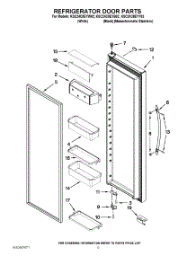 06 - Refrigerator Door Parts parts for Kitchenaid Refrigerator KSC24C8EYW02 / from AppliancePartsPros.com