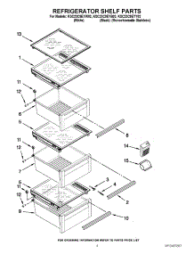 03 - Refrigerator Shelf Parts parts for Kitchenaid Refrigerator KSC23C9EYB02 / from AppliancePartsPros.com