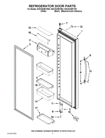 06 - Refrigerator Door Parts parts for Kitchenaid Refrigerator KSC23C8EYY02 / from AppliancePartsPros.com