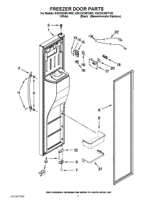 07 - Freezer Door Parts parts for Kitchenaid Refrigerator KSC23C8EYY02 / from AppliancePartsPros.com