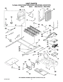 10 - Unit Parts parts for Kitchenaid Refrigerator KSRG25FVMT06 / from AppliancePartsPros.com